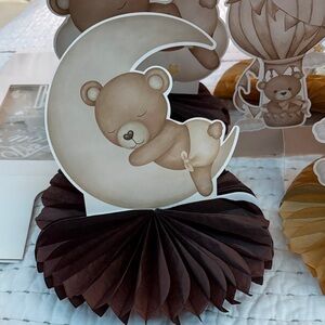 Baby shower Bear themed centerpieces 14 pieces